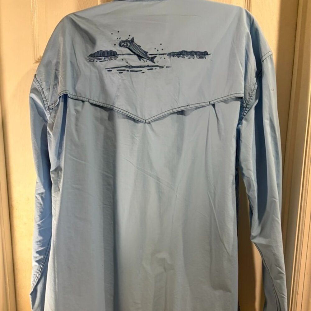 FLOOD TIDE CO.fishing shirt longsleeve buttondoow - Picture 3 of 3